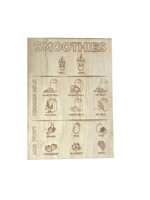Coffee & Smoothie Menu