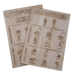 Coffee & Smoothie Menu