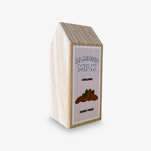 Original Vegan Wooden Play Food Set (Almond + Soy Milk)