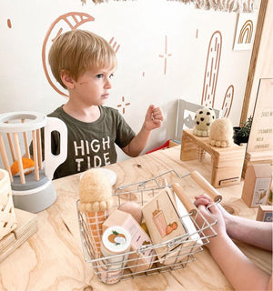 10 Piece PICK & MIX Wooden Vegan Play Food Set