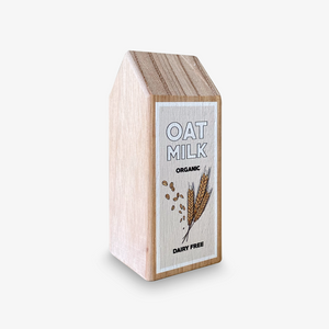 10 Piece Vegan Wooden Play Food Set (Almond + Oat Milk)