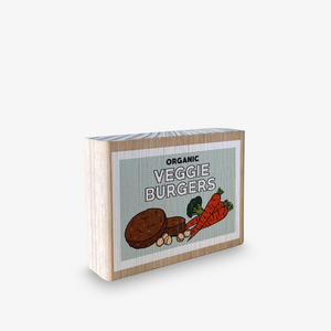 10 Piece Vegan Wooden Play Food Set (Almond + Oat Milk)
