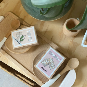 3 Piece PICK & MIX Wooden Vegan Play Food Set